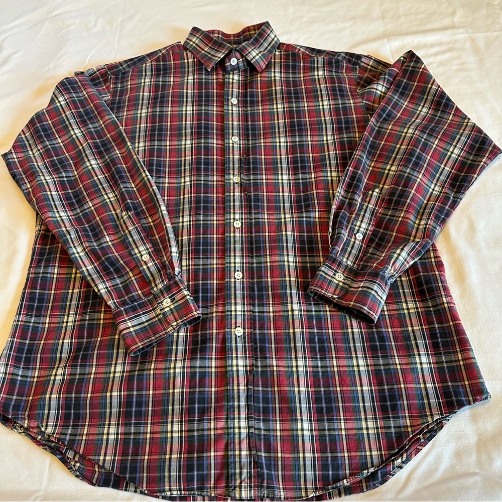 POLO Ralph Lauren Regent Classic Fit Men’s XL Long Sleeve Plaid Shirt